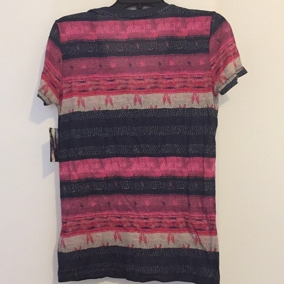 *NWT* BDG Urban Outfitters Semi-Sheer V-Neck Top - Picture 2 of 4